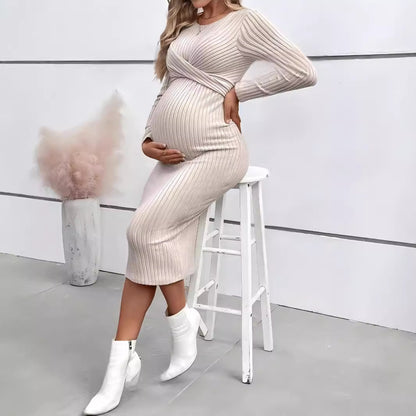 Izzy Long Sleeve Maternity Dress