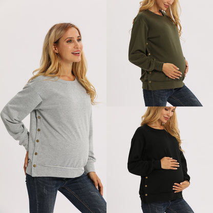 Nieve Long Sleeve Maternity Top