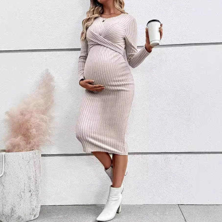 Izzy Long Sleeve Maternity Dress