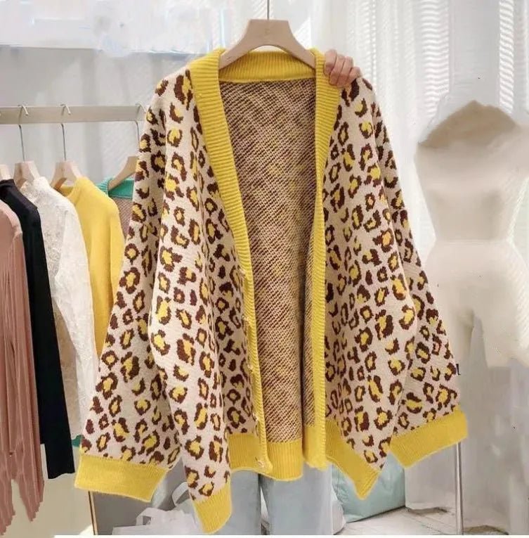 Alana Leopard Print Cardigan - Pinkpie