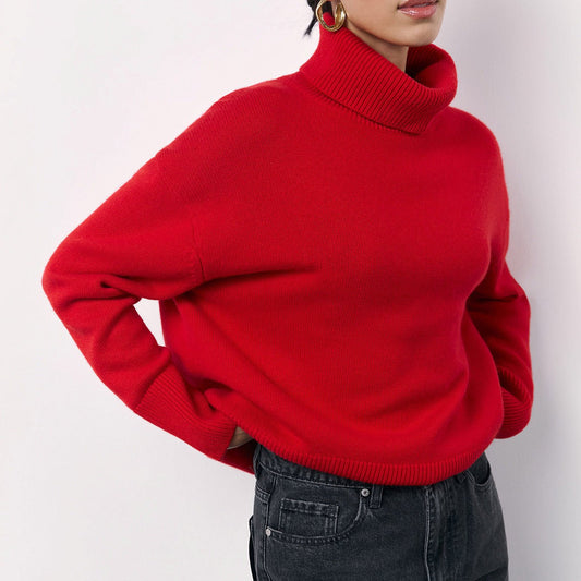 Mariana Viscose Turtleneck Jumper - Pinkpie