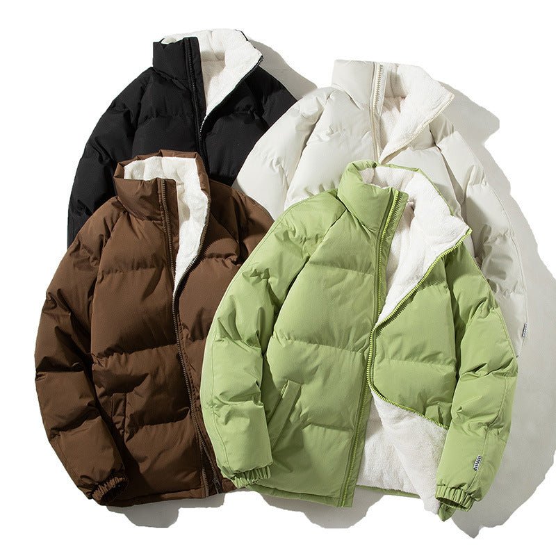 PLUS SIZE Jeanie Puffer Jacket With Pockets - Pinkpie