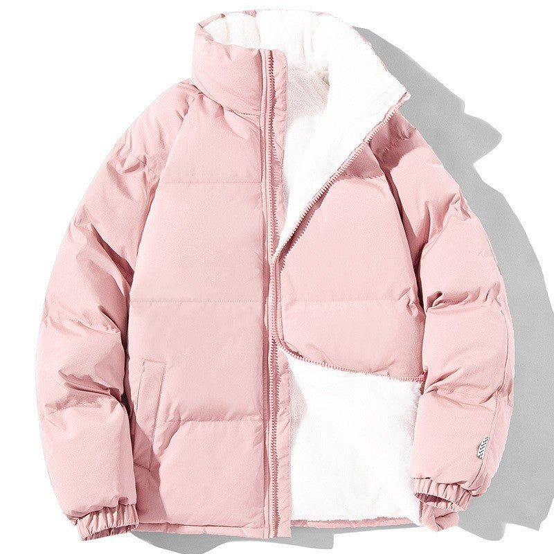 PLUS SIZE Jeanie Puffer Jacket With Pockets - Pinkpie