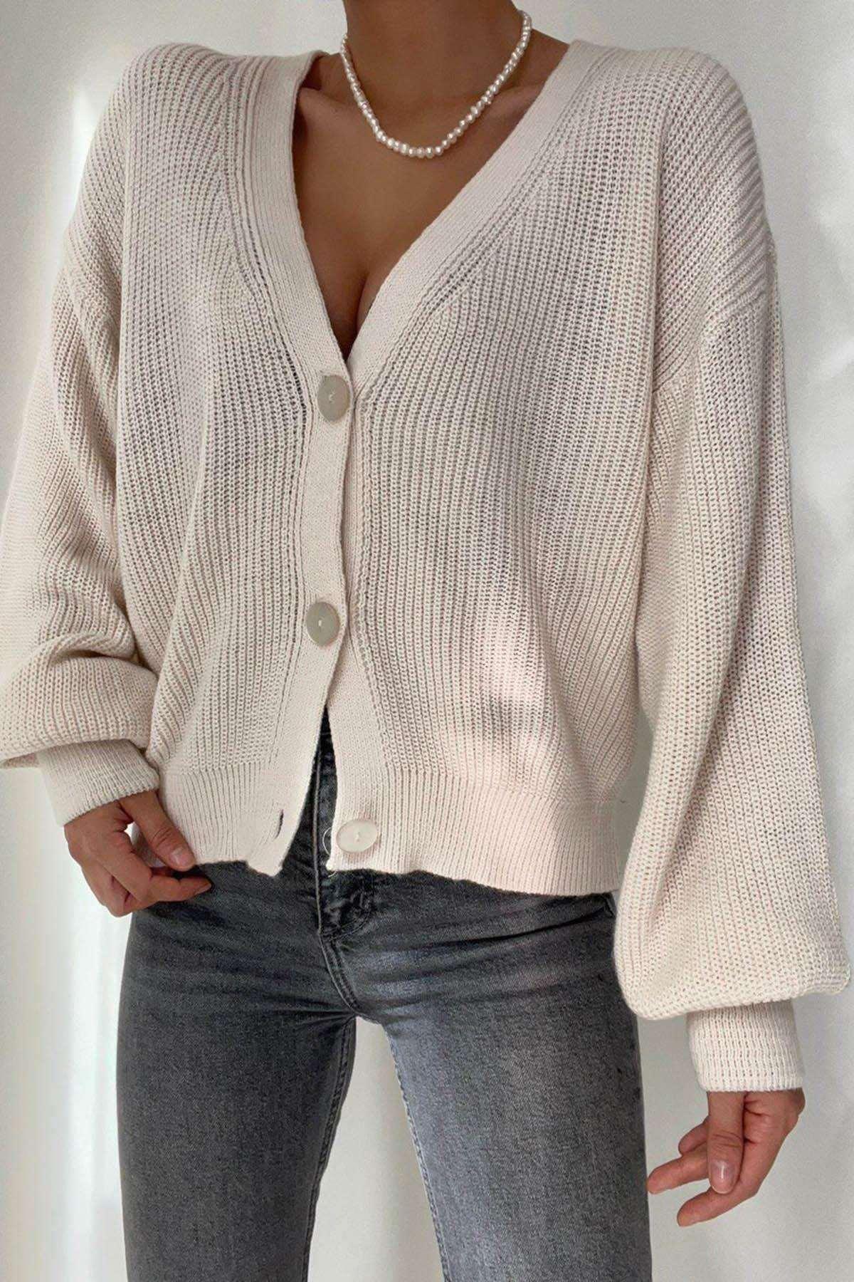 Thessaloniki Buttoned Cardigan - Pinkpie